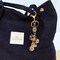 Wrapables Geometric Crystal Beaded Pendant Keychain and Phone Charm with Lanyard Patch, Cellphone Tether Tab